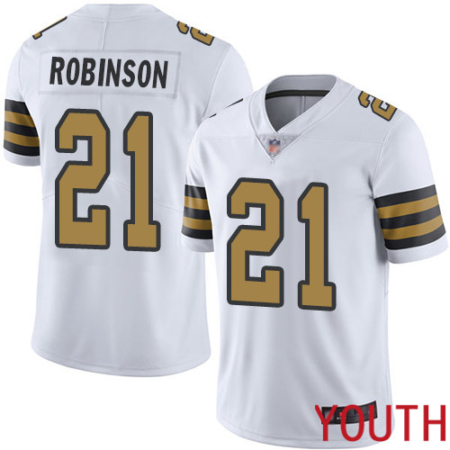 New Orleans Saints Limited White Youth Patrick Robinson Jersey NFL Football 21 Rush Vapor Untouchable Jersey